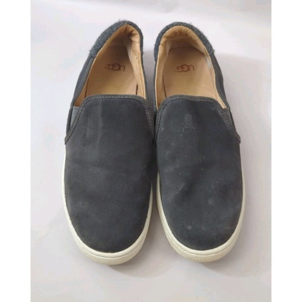 UGG Women’s Size 10 Gray‎ Suede Slip-On Shoes Pre-Owned Comfort Casuals